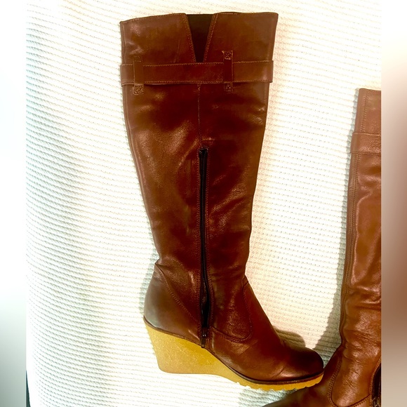 Womens Vintage Aldo knee high rich brown leather boots size 9 - Picture 5 of 14